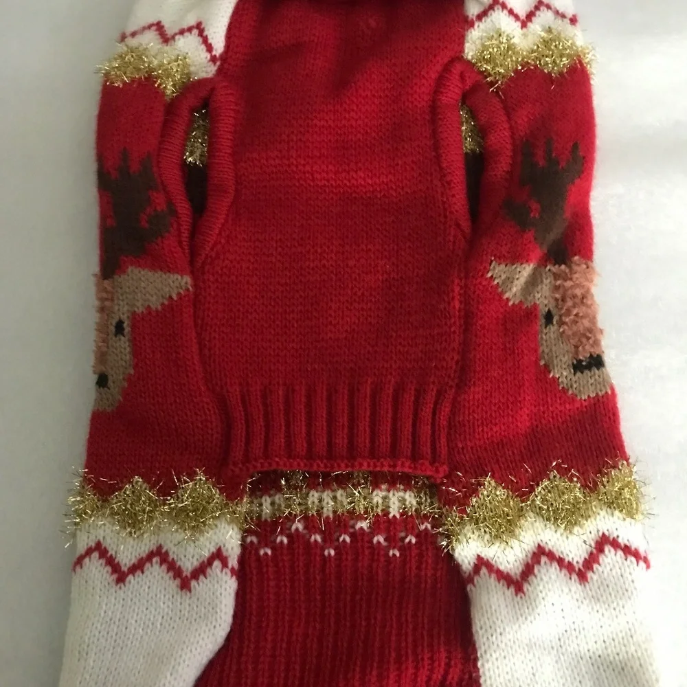 Pet Central Festival Dog Sweater NEW Size M-14”/35.56cm
